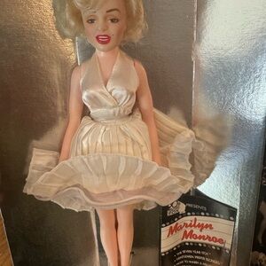 Marilyn Monroe Collectible Doll in White Dress